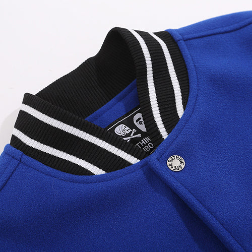 BAPE Leather Long Sleeve Baseball Jacket - image 3
