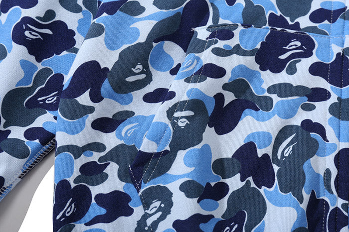 BAPE Double-hat Big ABC Camo Shark Hoodie - image 20
