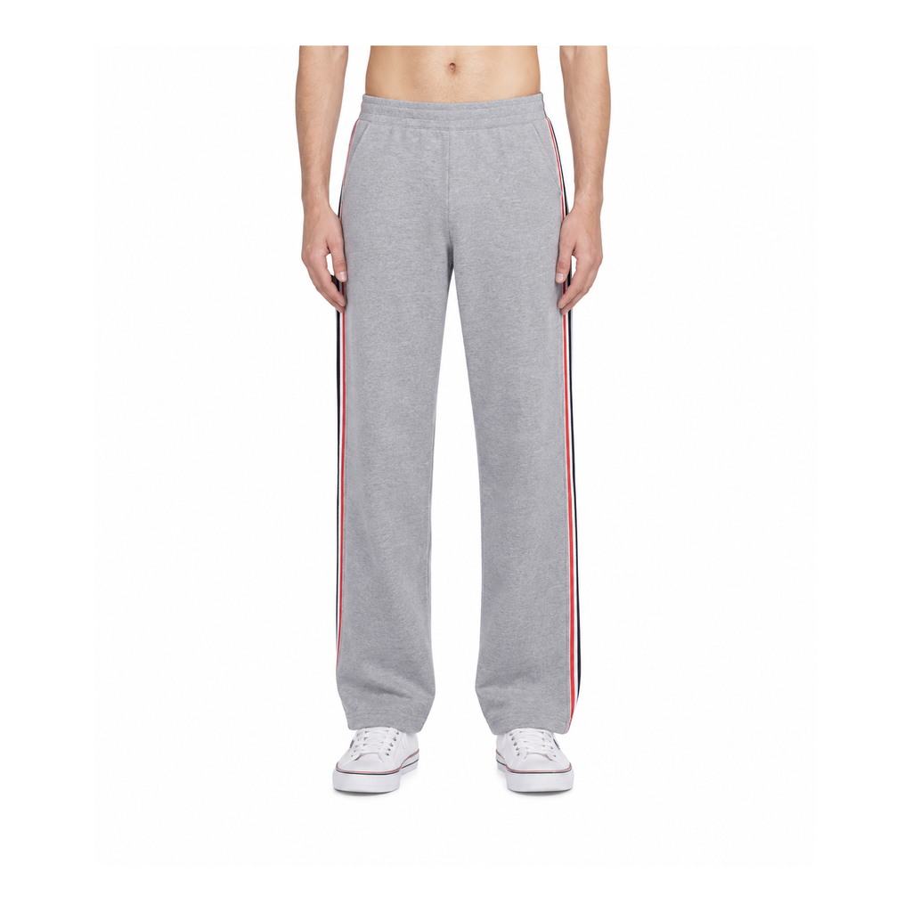 Thom Browne Style Unisex side Side-Stripe loose straight trousers - Main Image