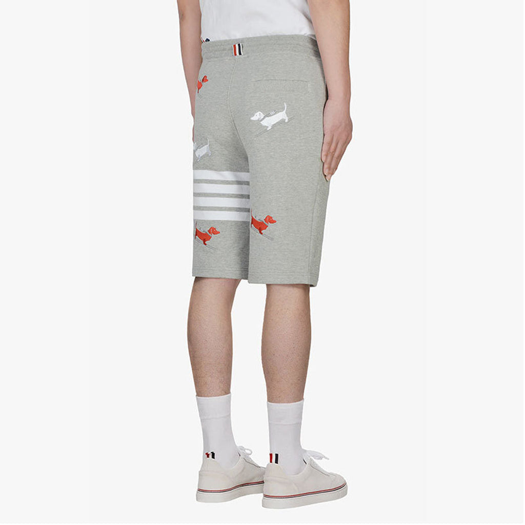 Thom Browne Style Unisex Casual Sweatpants with Signature Four-Bar Detail - Image 4