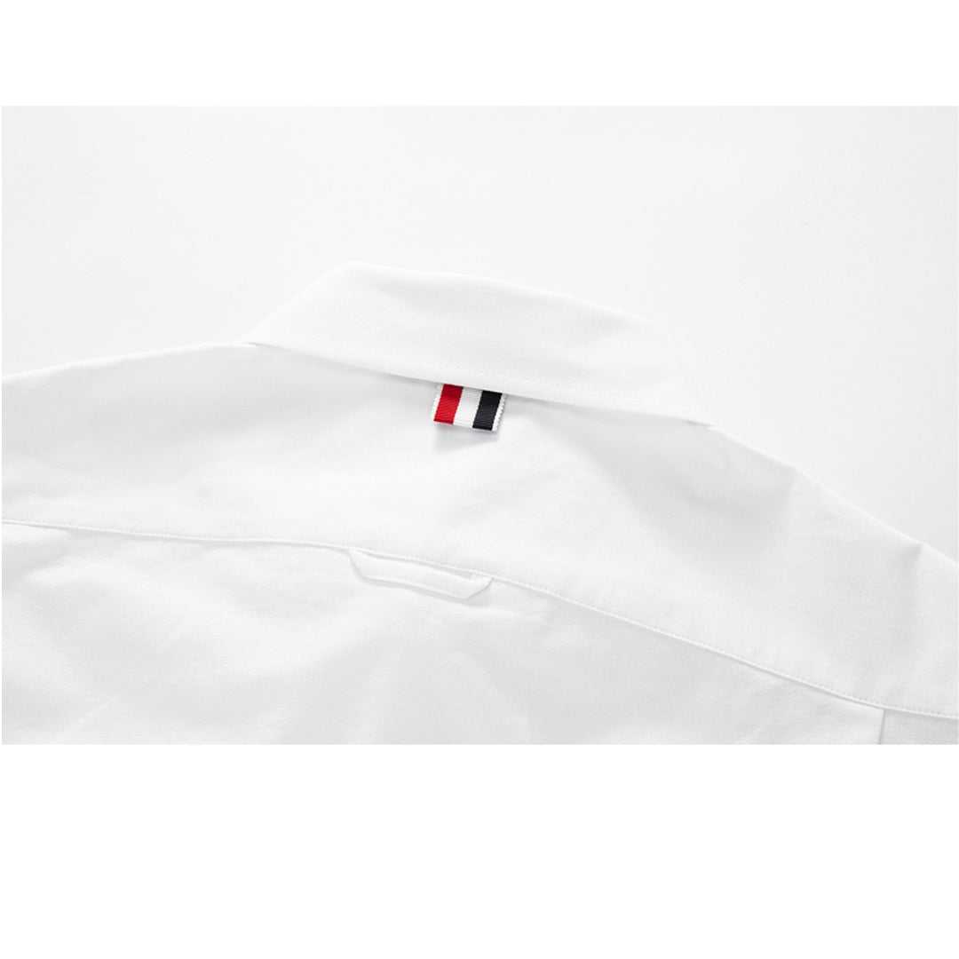 Men's 4-Bar shirts by Thom Browne, shirt detail view
