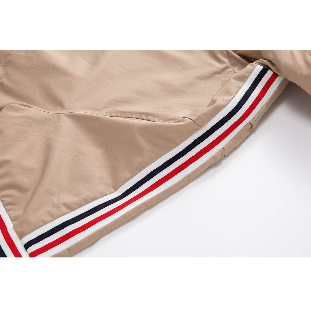 Men's Premium Trench Coat by Thom Browne, outerwear detail view