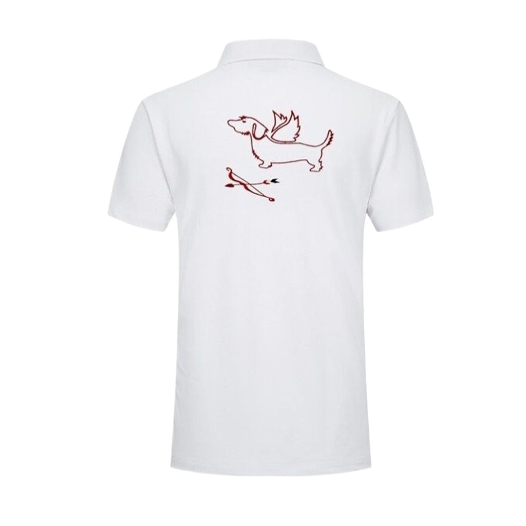 Classic Four-Bar Wool T-Shirt by Thom Browne, product detail view