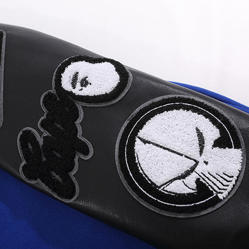 BAPE Leather Long Sleeve Baseball Jacket - image 5