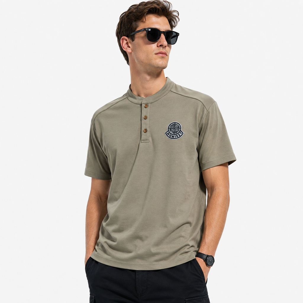 Moncler x Stone Island 2026 Spring Collab Short-Sleeve T-Shirt