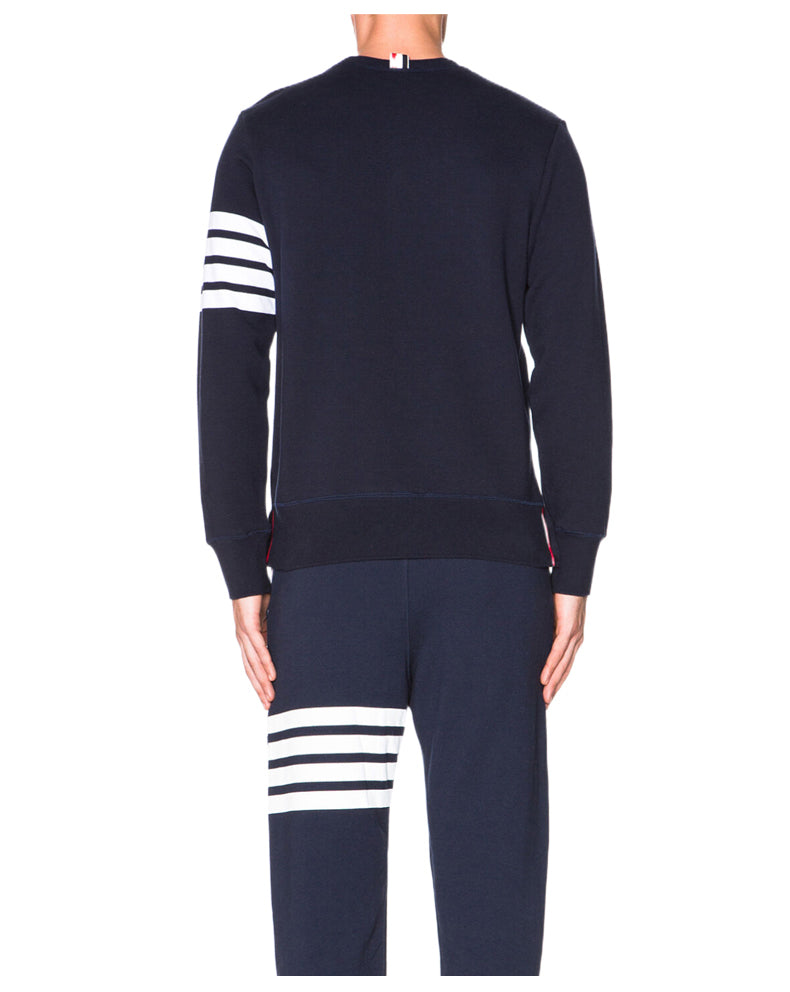 Men's Classic Four-Bar Sweatshirt by Thom Browne, garment detail view