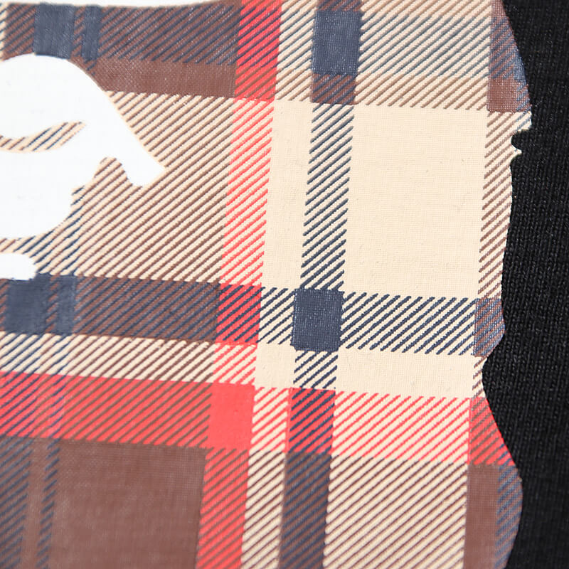 Bape Black And Brown Plaid Small Logo Short Sleeve T-Shirt - image 7