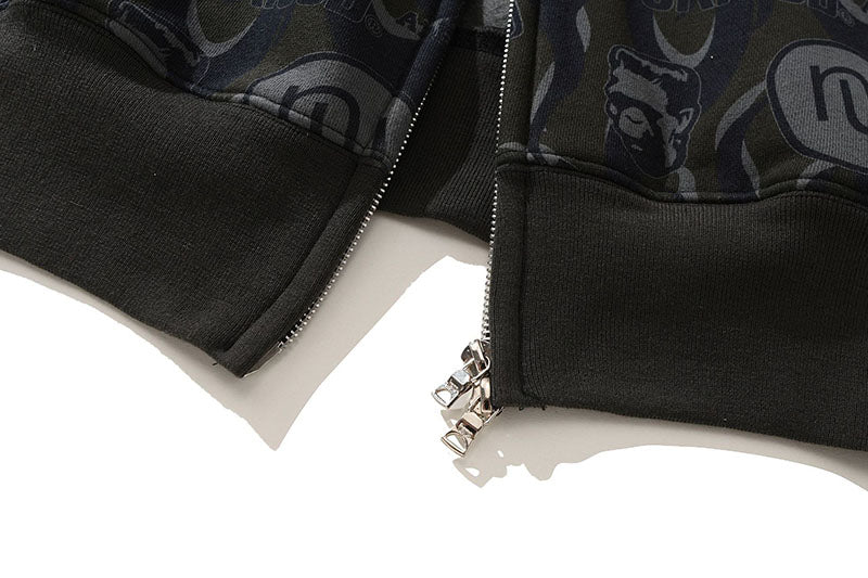 Bape Black Gold Shark Camouflage Hoodies - image 11
