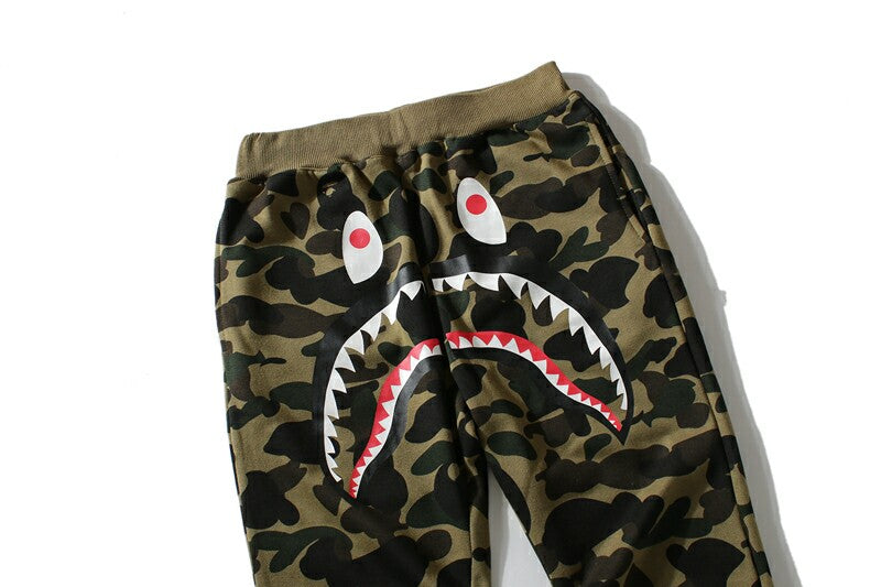 BAPE Shark Camo Terry Sweatpants – Unisex