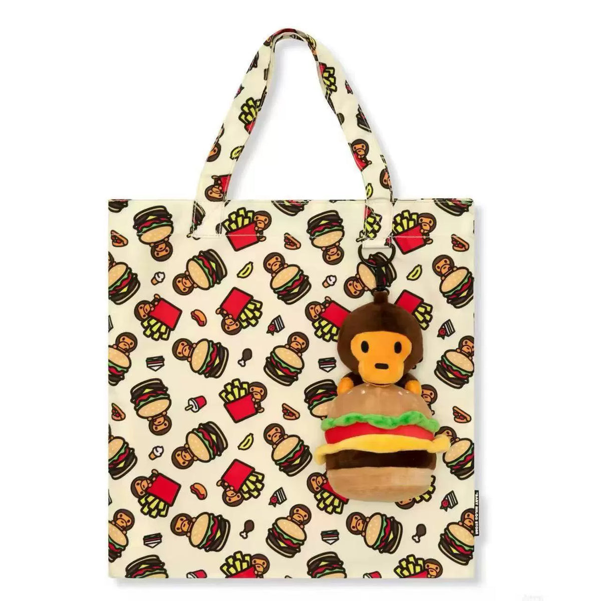Baby Milo Cartoon PU Leather Crossbody Shoulder Bag - Yellow Burger Two-piece Set Crossbody Bag - View 1