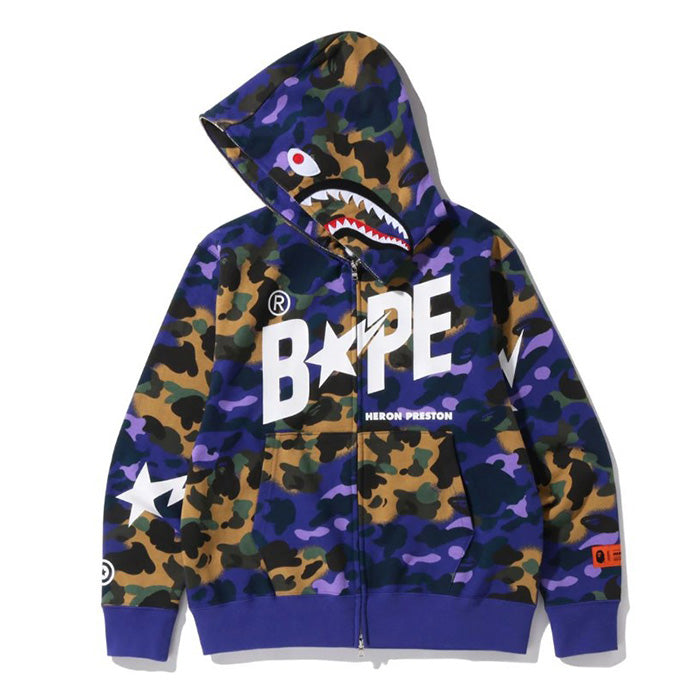 BAPE Star Camo Shark Hoodie - image 1