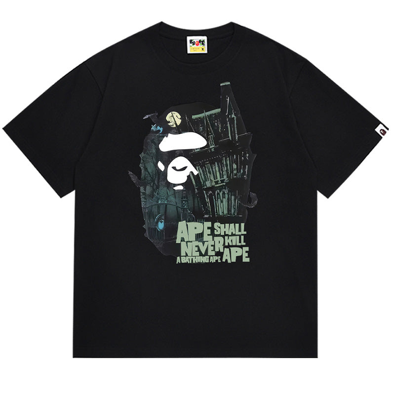 BAPE Halloween Bape Mansion Ape Head Tee - image 2