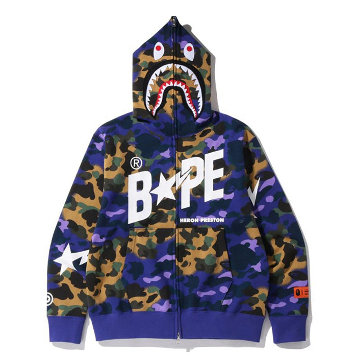 BAPE Star Camo Shark Hoodie - image 3