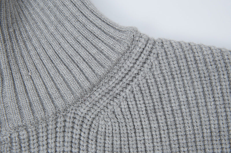 Stone Island Badge Zip-Up Knit Cardigan