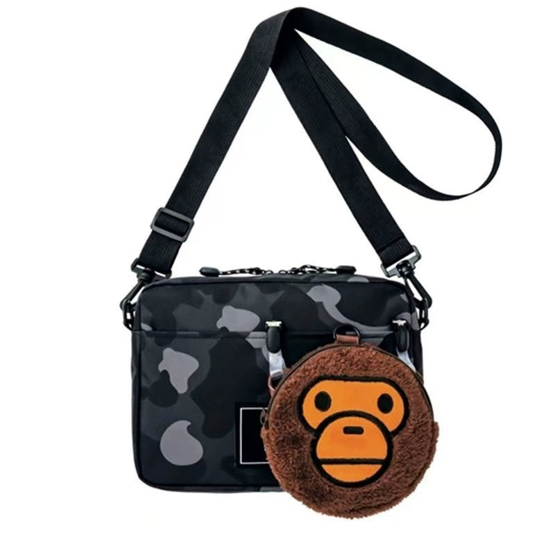 BAPE Camo Nylon Crossbody Shoulder Bag Edition 2113 - Detail View 5