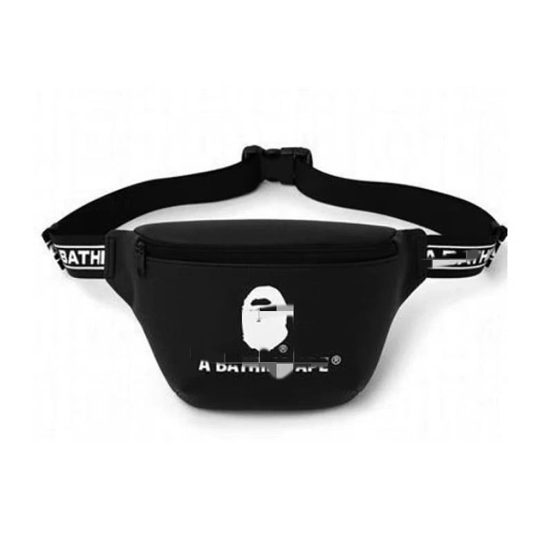 BAPE PU Leather Graphic Chest Sling Bag - Detail View 6