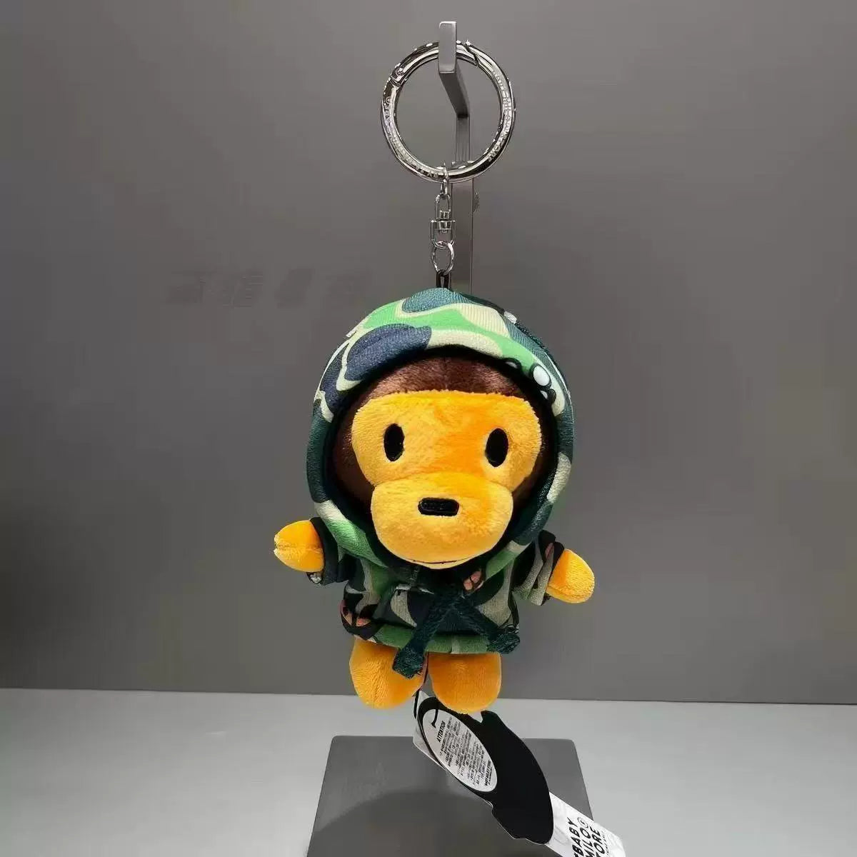 Baby Milo Camo Cartoon Plush Keychain Charm - Detail View 6