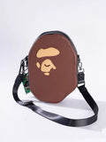 BAPE PU Leather Graphic Crossbody Shoulder Bag - New Season Crossbody Bag - View 1