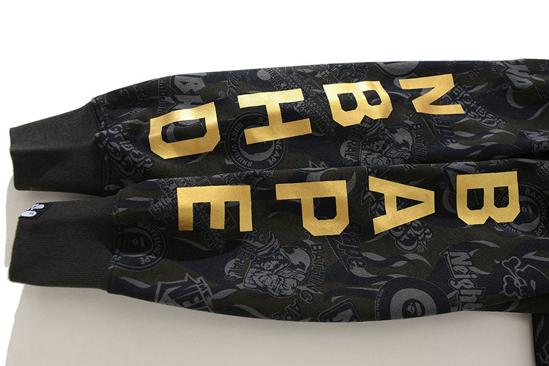 Bape Black Gold Shark Camouflage Hoodies - image 6