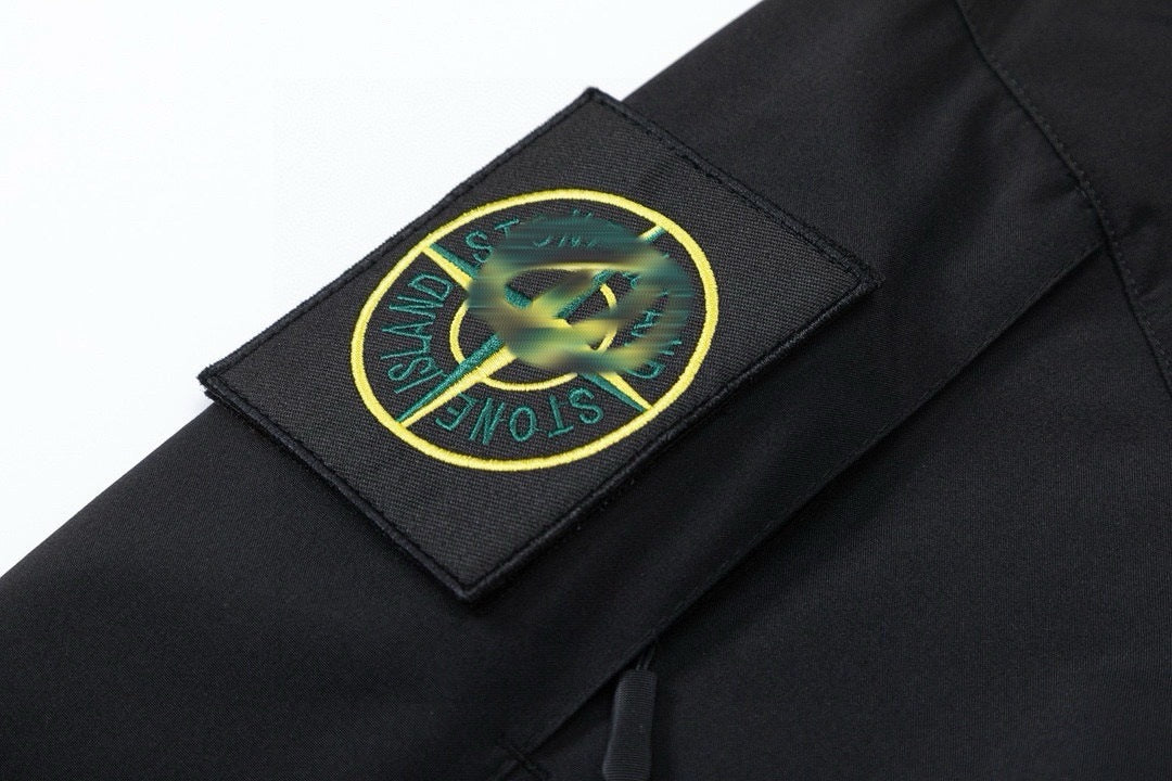 Stone Island Dual-Badge Nylon Waterproof Shell Jacket