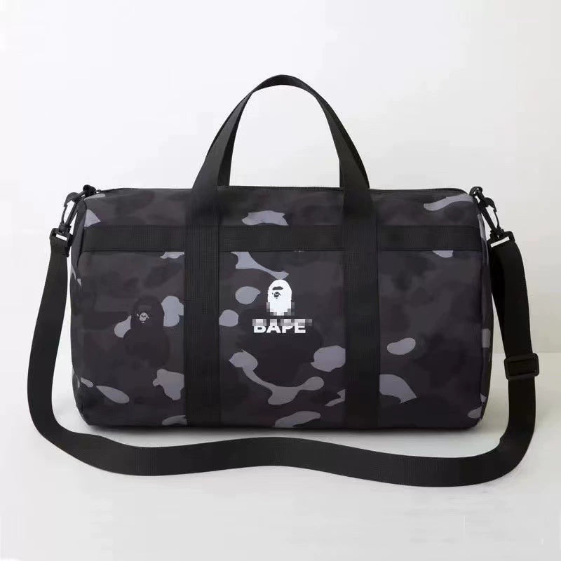 BAPE Camo Nylon Gym Duffel Bag - Detail View 6