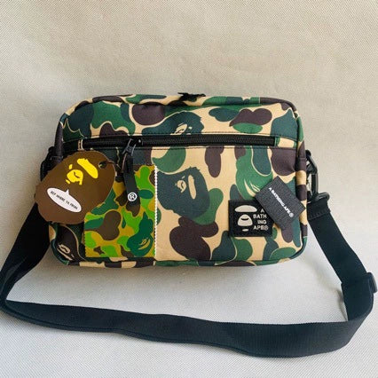 BAPE Camo Nylon Crossbody Shoulder Bag Edition 6379 - Khaki Camo Crossbody Shoulder Bag - View 2