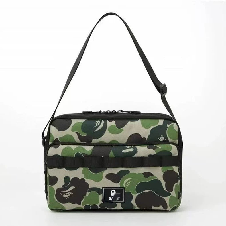 BAPE Camo Nylon Crossbody Shoulder Bag Edition 5599 - Green Camo Crossbody Bag - View 1