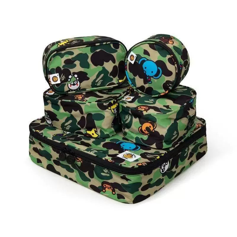 Baby Milo Camo Cartoon Travel Organizer Set - Multicolor Five-piece Set - View 2
