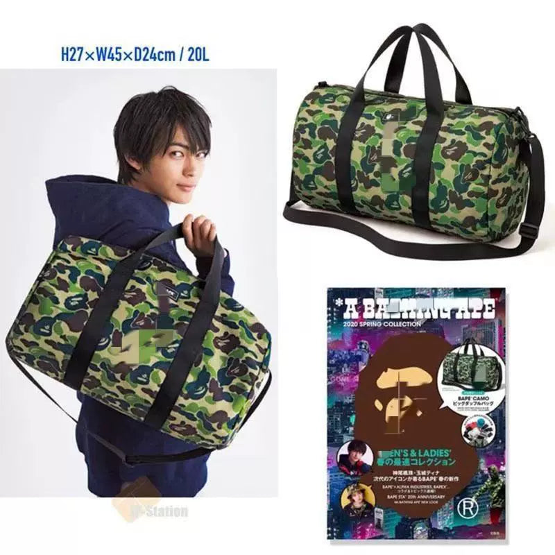 BAPE Camo Water-resistant Gym Duffel Bag - Detail View 2