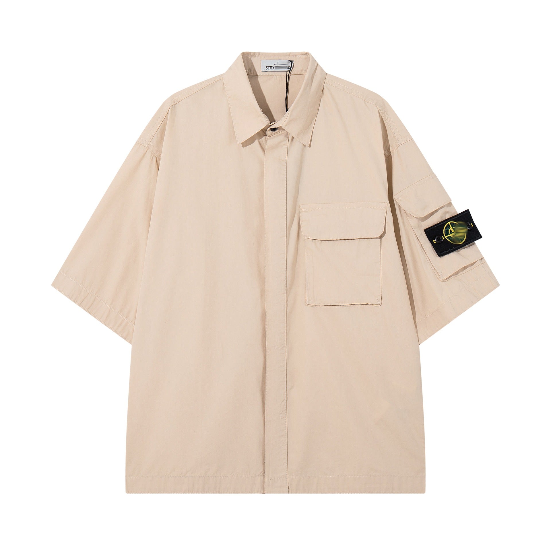 Stone Island Corduroy Short-Sleeve Shirt