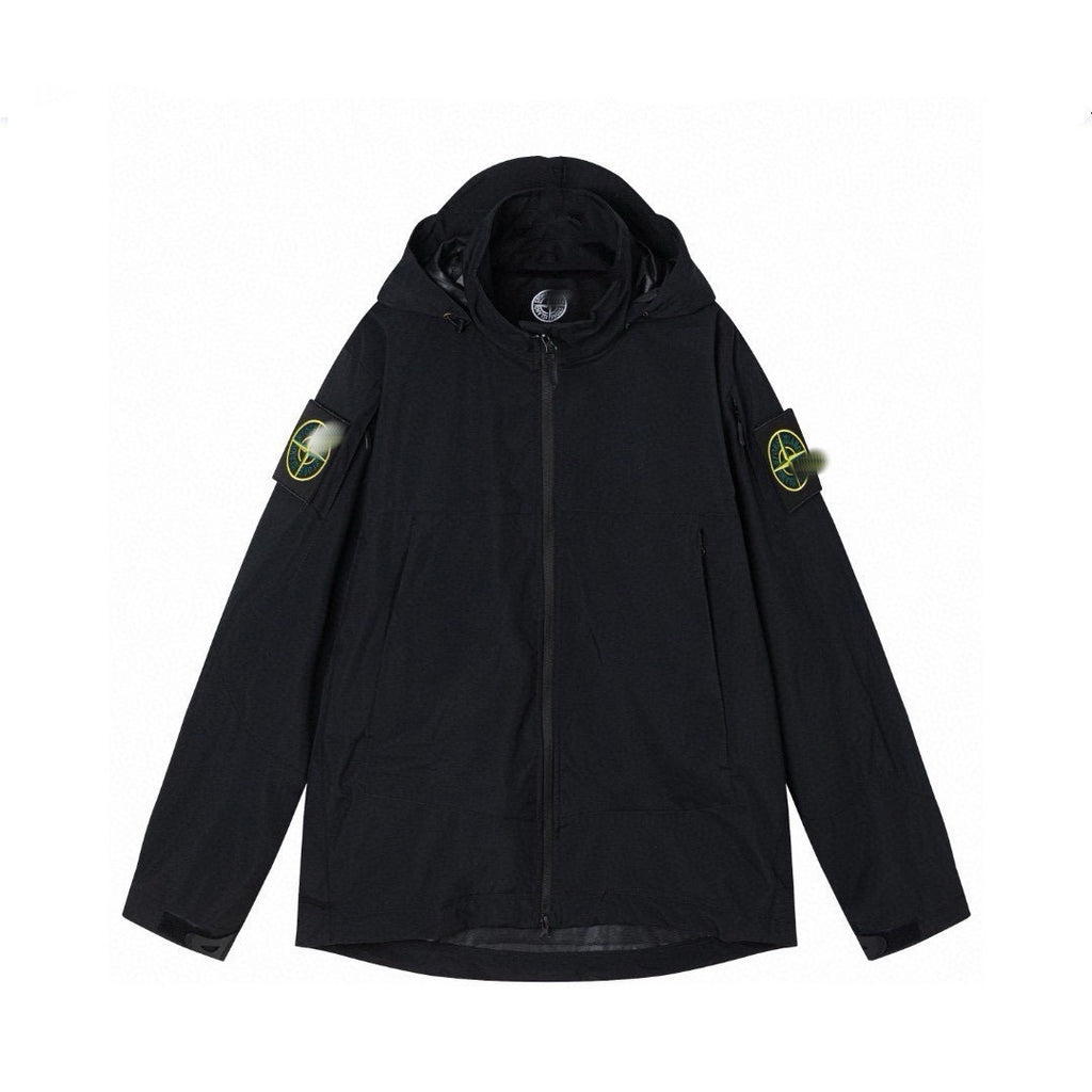 Stone Island Dual-Badge Nylon Waterproof Shell Jacket