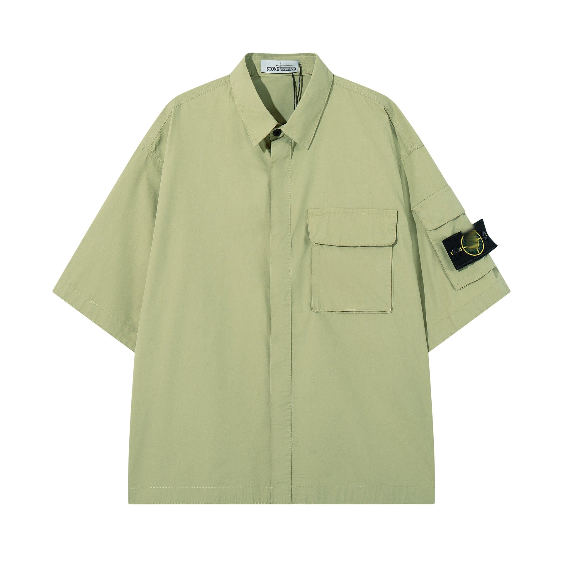 Stone Island Corduroy Short-Sleeve Shirt