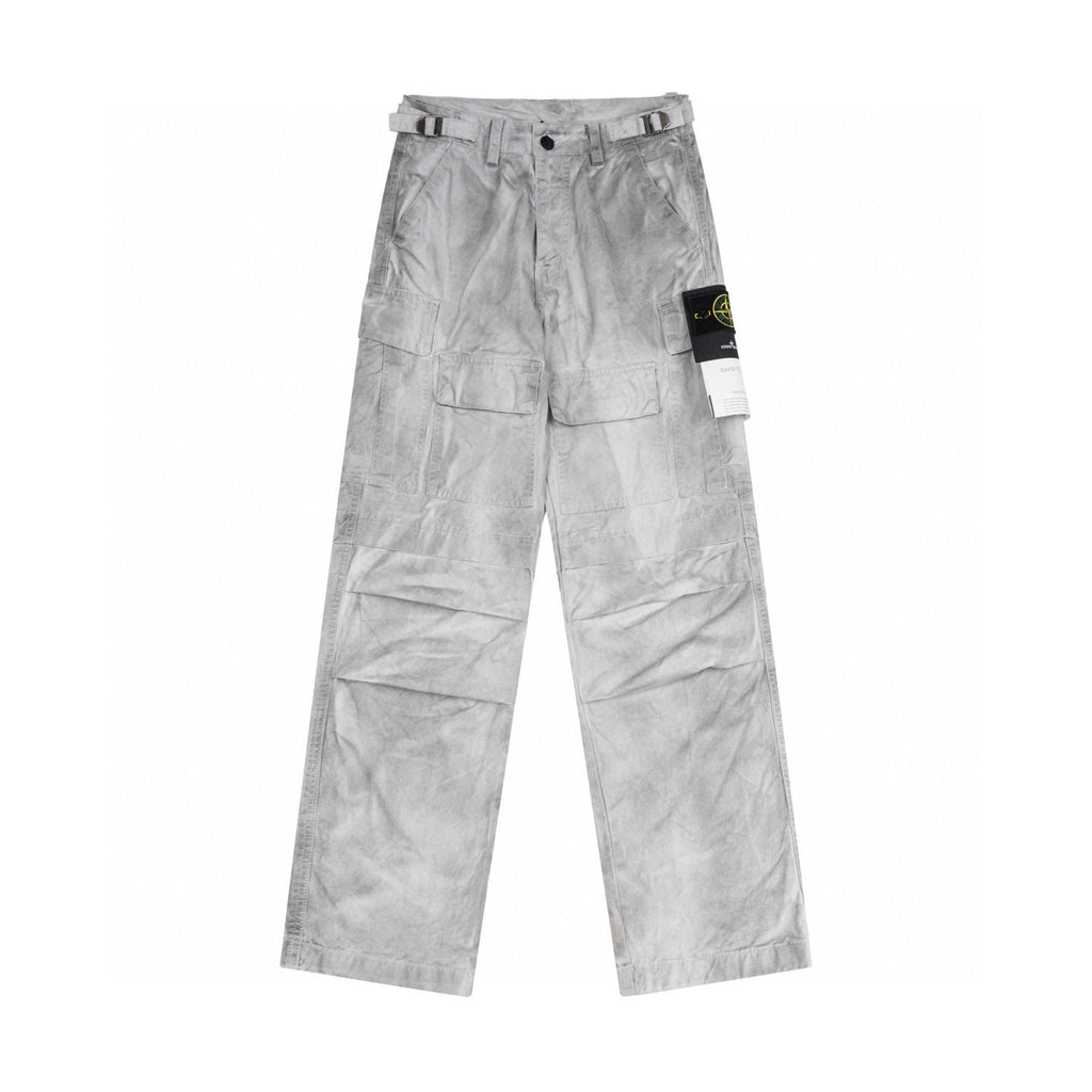 Stone Island Garment-Dyed Multi-Pocket Cargo Pants