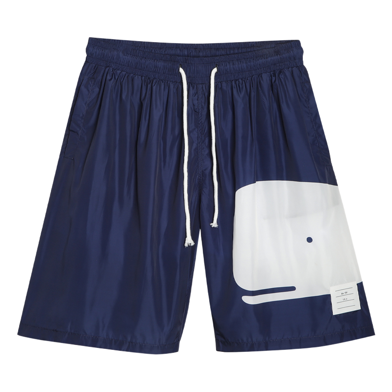 Thom Browne Style Whale Beach Sun Protection Shorts - Quick - Dry Swim Shorts - Image 2