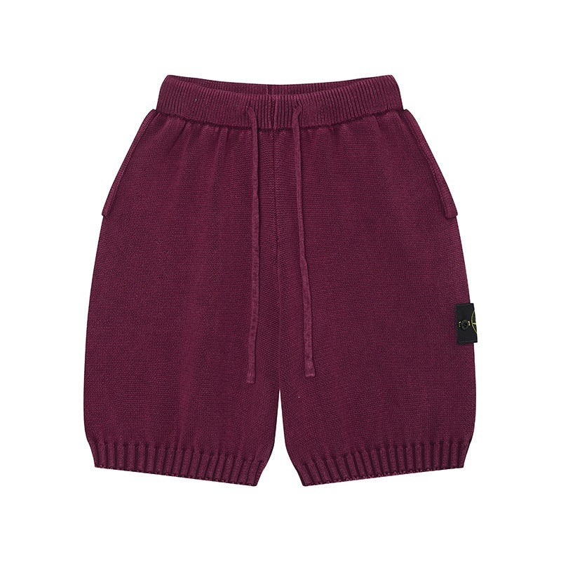 Stone Island Badge Washed Knit Shorts