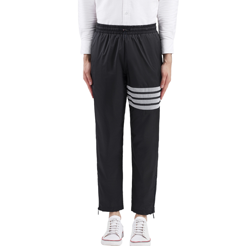 Thom Browne Style Side zip track pants with Signature Four-Bar Detail - Image 2