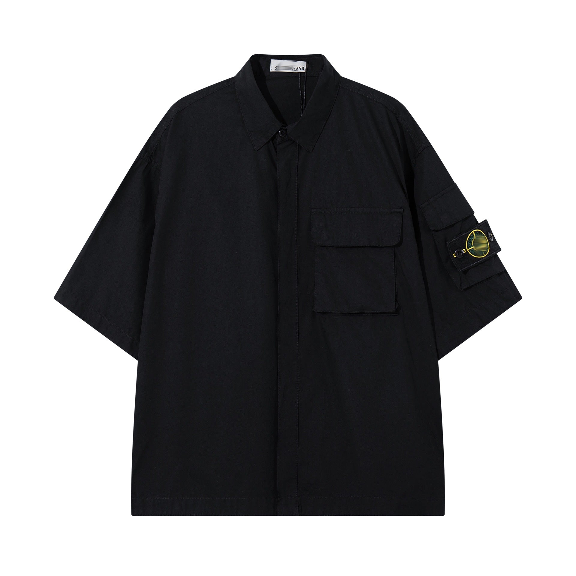 Stone Island Corduroy Short-Sleeve Shirt