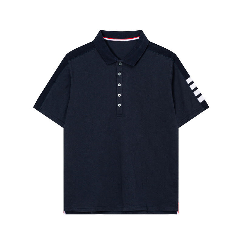 Four-bar sleeve T-shirt by Thom Browne, product detail view