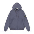 Stone Island Compass-Embroidered Zip-Up Hoodie