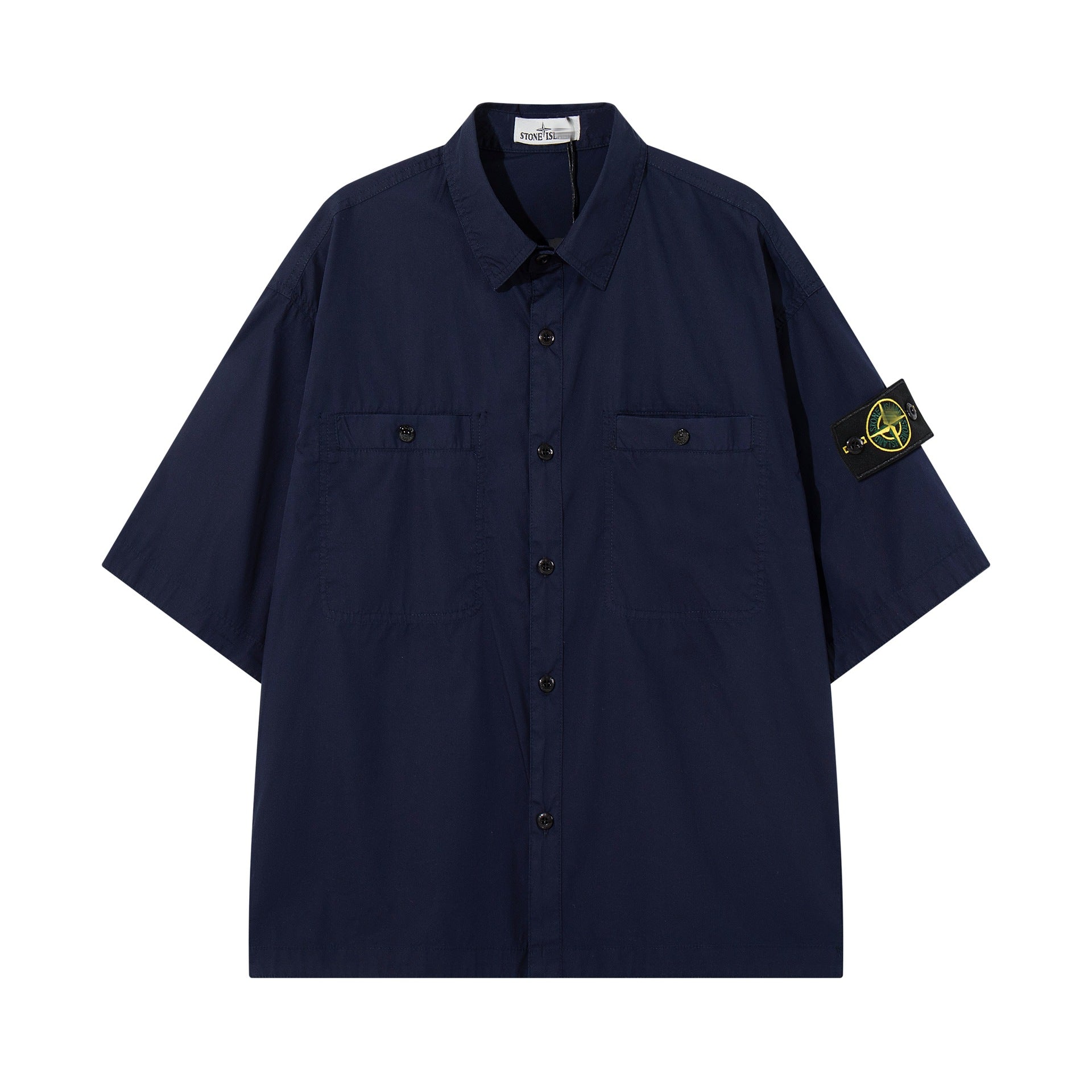 Stone Island Corduroy Short-Sleeve Shirt