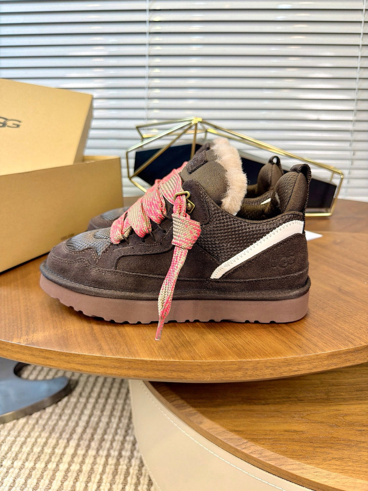 UGG Mauve Mel Suede Mesh Low-Top Shoes - product view 5