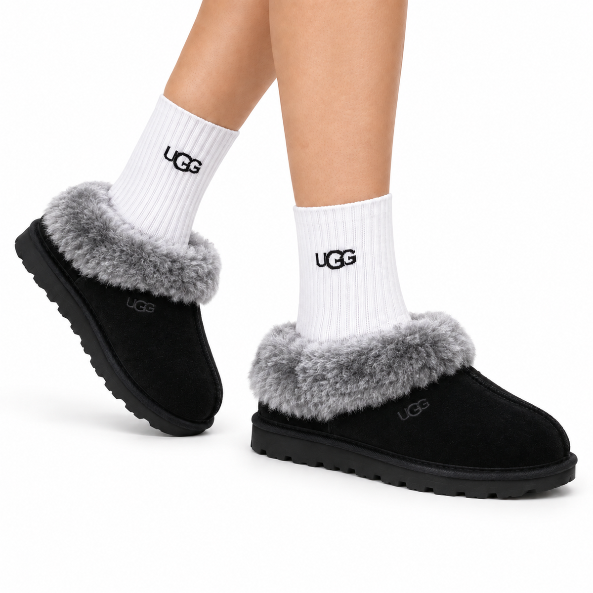 UGG Scuffette II Shearling Slippers - side-angle hero image