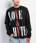 VLONE Love & Hvte Black Long Sleeve T-Shirt