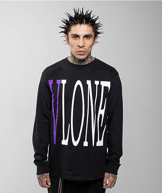 VLONE Staple Purple & Black Long Sleeve T-Shirt
