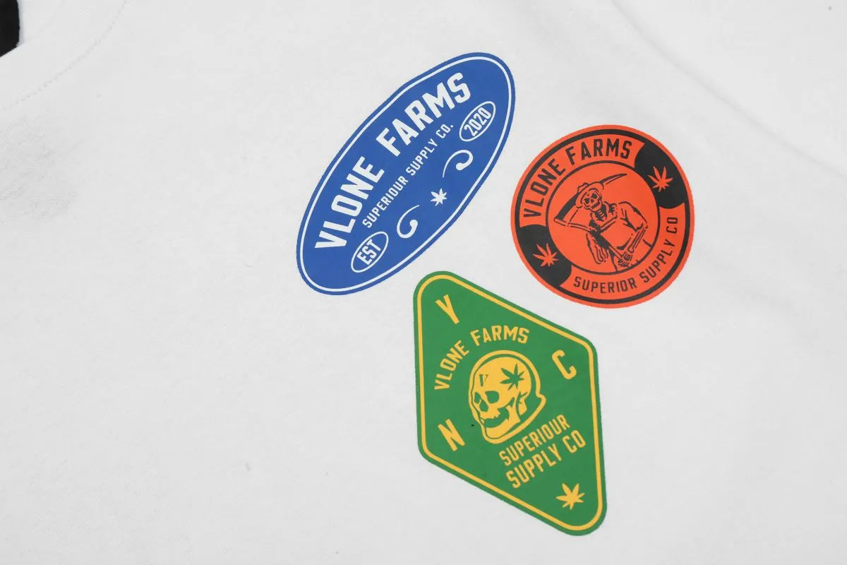 Farms x Badge of Honor T-Shirt White Black