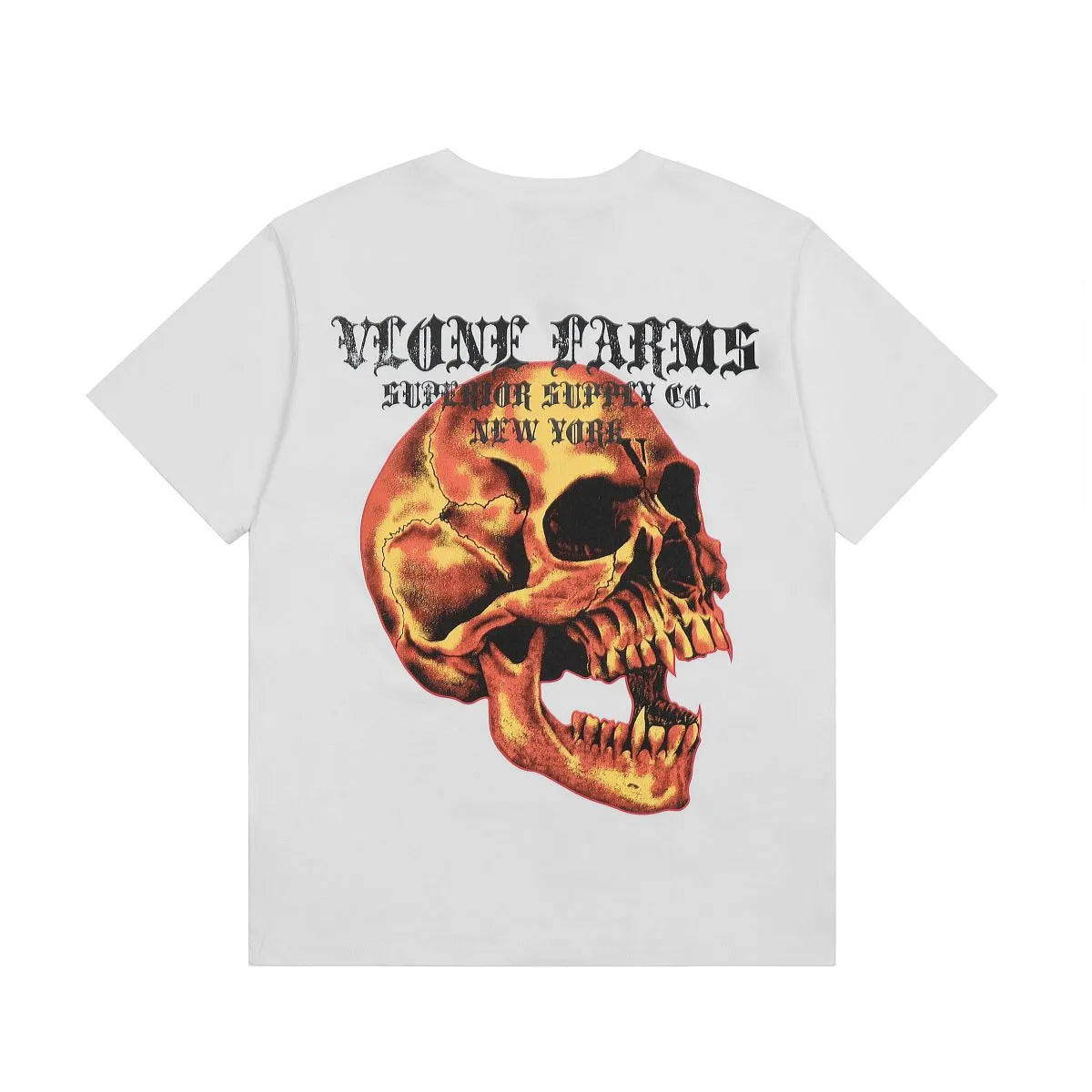 Farms x Demon Fire T-Shirt White Black