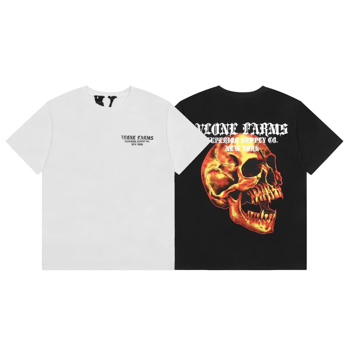 Farms x Demon Fire T-Shirt White Black