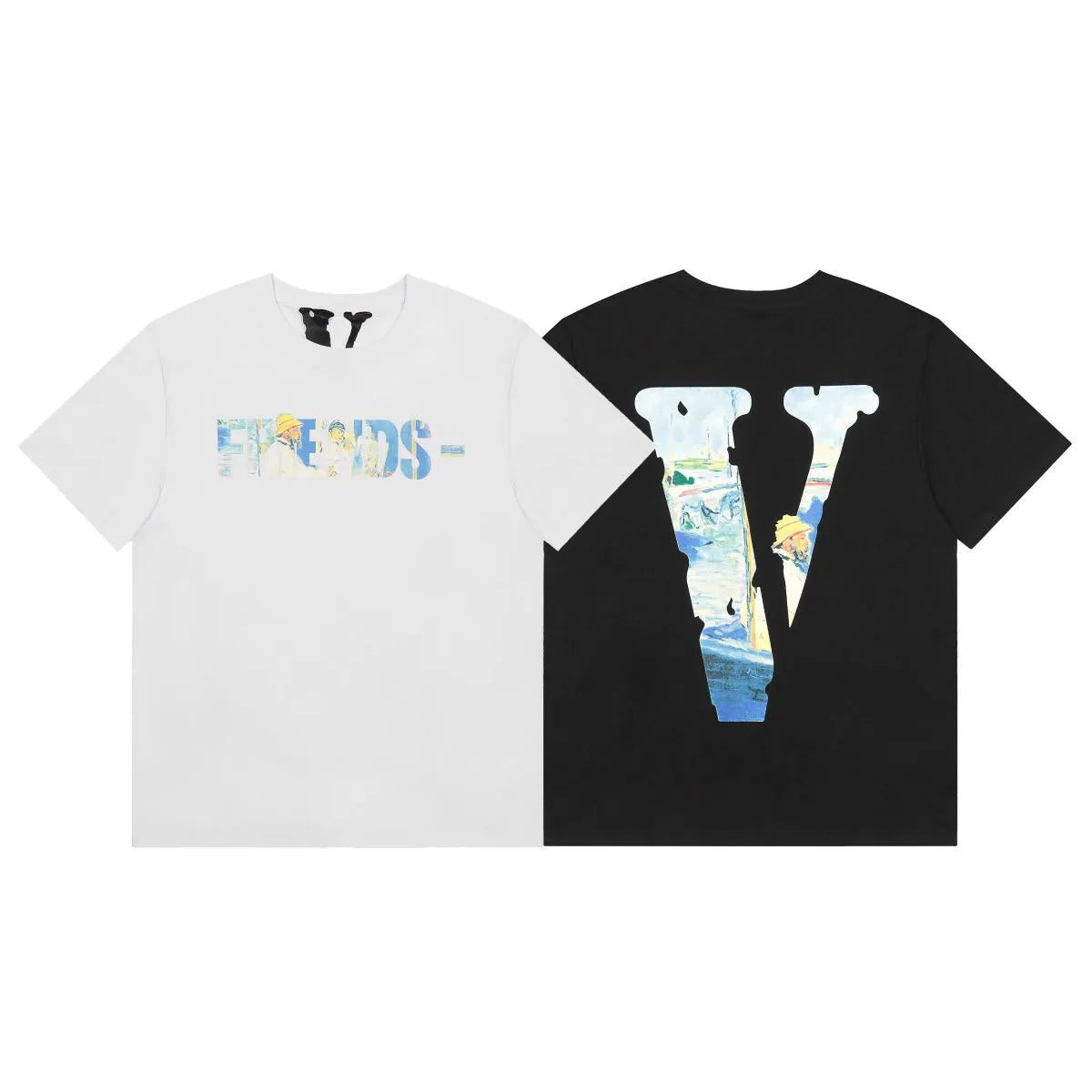 Monet Painting T-Shirt White Black