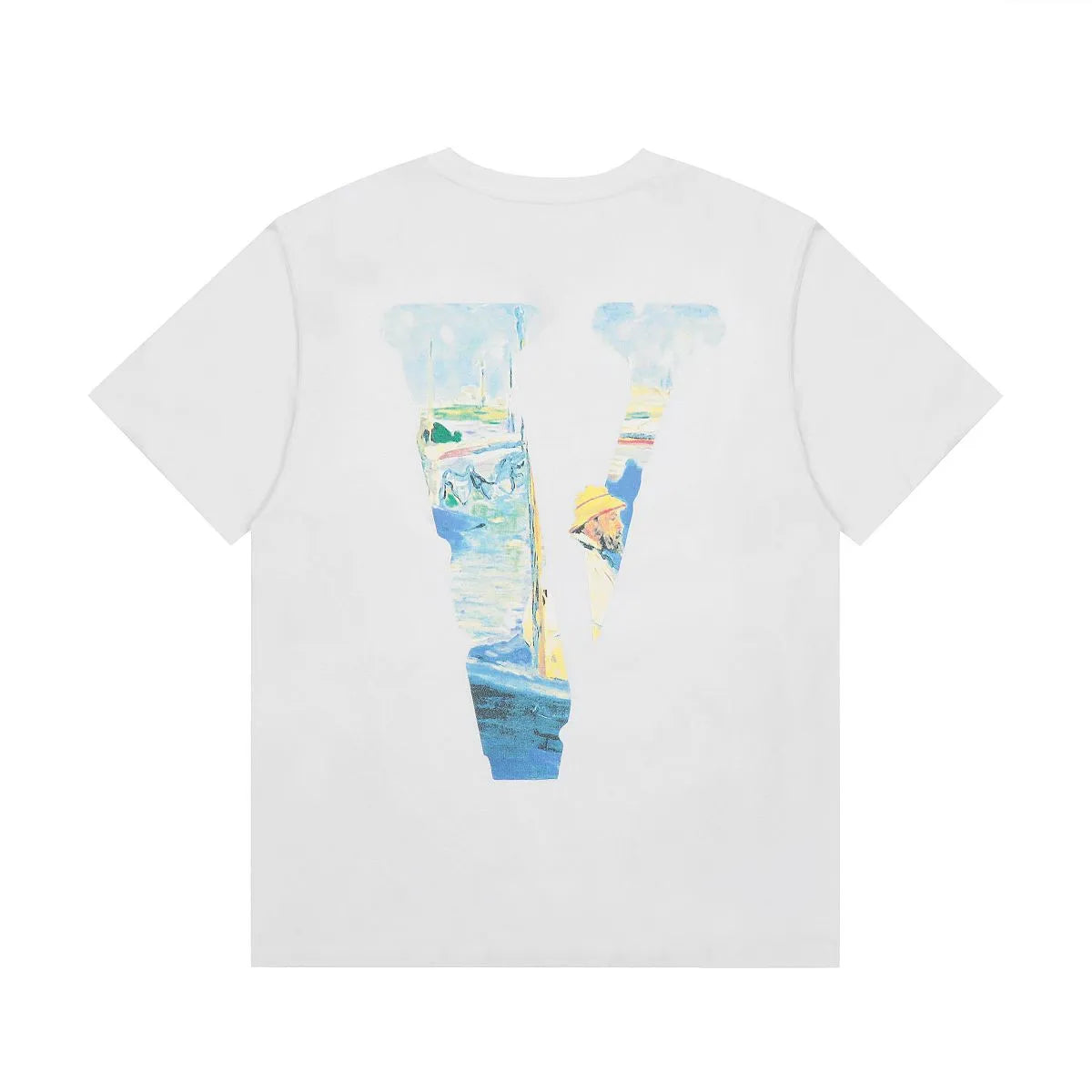 Monet Painting T-Shirt White Black