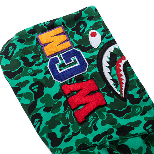 BAPE Green Camo Shark Zipper Hoodie - image 5